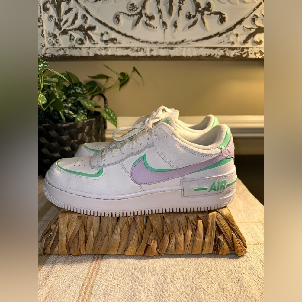 Nike Women's Air Force 1 Shadow 'Infinite Lilac' - Size 12 - Picture 8 of 16